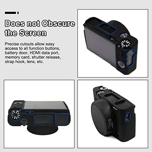 Image of Easy Hood Case for Sony Cyber-Shot RX100 VII, Soft Silicone Protective Cover Protector Skin Removable Lens Cover for Sony DSC-RX100 VII DSC-RX100M7 Digital Camera (Black)