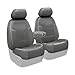 Coverking Custom Fit Front 50/50 Bucket Seat Cover for Select Mercury Villager Models - Genuine Leather (Gray)
