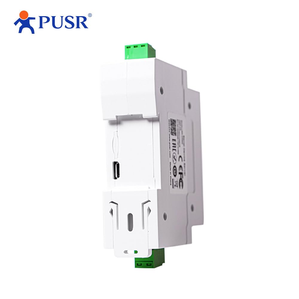 Convertidor de riel DIN RS485 a Ethernet Modbus RTU a TCP Modbus Gateway transmite datos de forma transparente entre TCP/IP y RS485 página web definida por el usuario USR-DR302