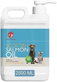 Healthy Hounds Scottish Salmon Oil for Dogs Cats & other Pets - 2500ml - Dog Fish Oil Supplements with Omega 3 - Supports Joints, Hip & Brain Health