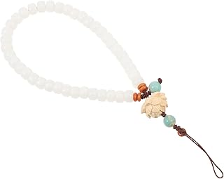 Uonlytech 1 Peça Corrente De Telefone Móvel Alça De Telefone Com Contas Decoração Brilhante Guarnição De Flor De Lótus Decoração Chinoiserie Cordão De Telefone Cordão Com Contas Blush