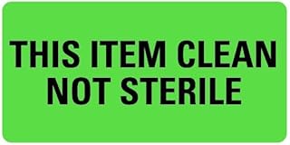 LabelValue | This Item Clean Not Sterile Medical Labels LV-MCSL35