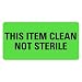 LabelValue | This Item Clean Not Sterile Medical Labels LV-MCSL35
