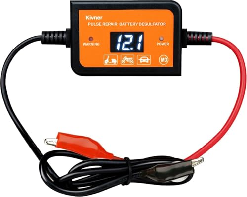 400AH Lead-Acid Battery Desulfator Battery Maintainer Auto-Setting for 12V-48V Auto Pulse Battery Revive Battery Regenerator