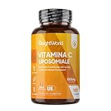 Vitamina C Liposomiale 1000mg Vegana,180 Capsule di Acido Ascorbico (3 Mesi di Scorta), La Vitamina C Contribuisce alla Normale Funzione del...