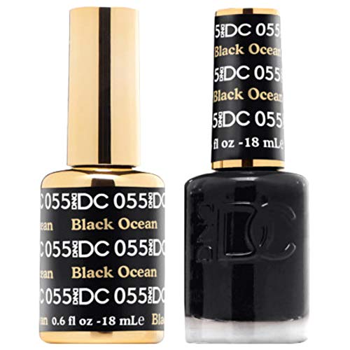 DND DC 055 Black Ocean Gel & Matching Polish Set - DND DC Gel & Lacquer
