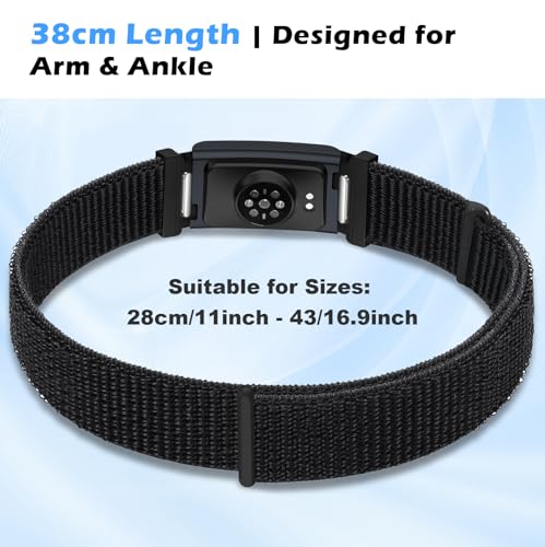 Image of Yeahxing Nylon-Strap Compatible with Amazfit-Helio Loop - Breathable | Lightweight, adjustable fabric strap for all-day wear. Soft, comfortable, replacement strap only.