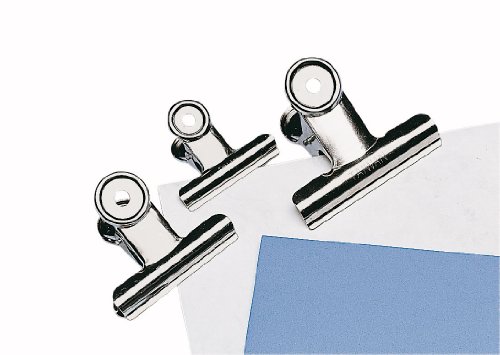 Preisvergleich Produktbild Klemmer Metall 75mm co vernickelt Briefklemm.