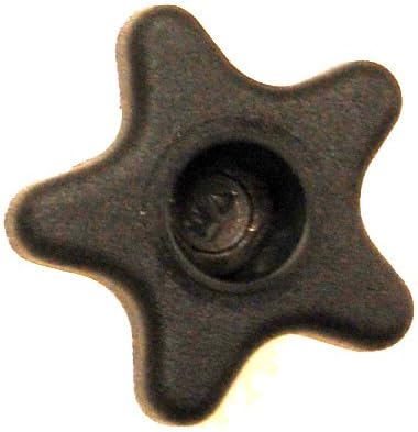 Abacus Swivel Chair Parts Replacement 2 1/4" 5 Point Star #8003 Knob 3/8" Dia NF Threads - 2 Pack