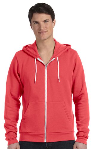 Bella & Canvas Men's 3739 Unisex Poly-Cotton Fleece Full-Zip Hoodie