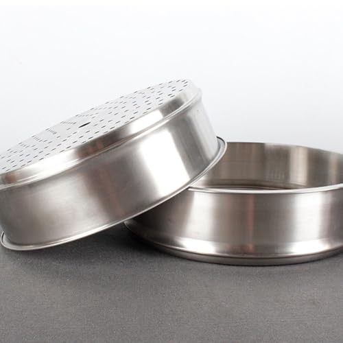 Cesta de acero inoxidable de 28 cm con diseño resistente para cocina 7