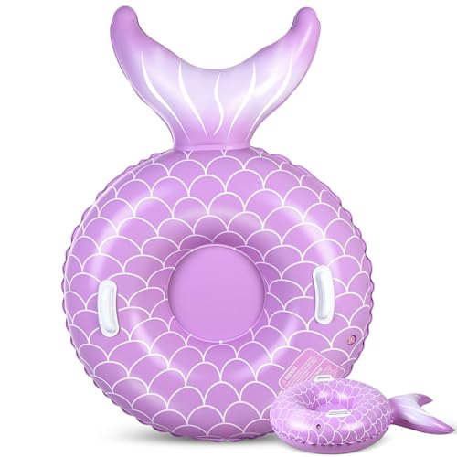 Soulchen 1 Pack Snow Tube 36" Inflatable Snow Sled for