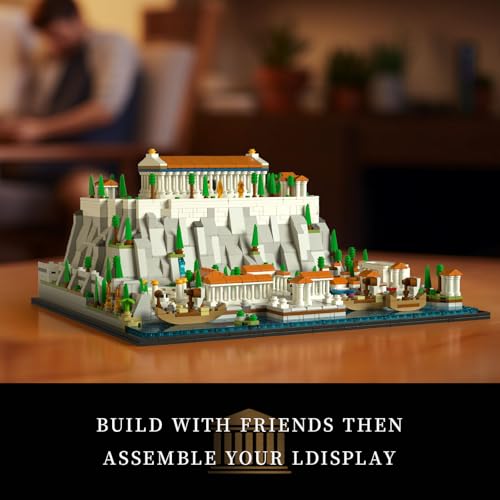 Givenni Architecture The Acropolis in Athens Building Sets; Collectible Model for Adults; Home Décor Model Building Kit, Creative DIY Activity, Famous Landmarks Collection (1947 Pieces) - Image 5
