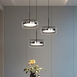 Il est à la fois décoratif et fonctionnel: la lumière forme un halon doux à travers le boîtier en verre, qui projette un effet d'ombre fine. Il peut servir d'éclairage principal, mais aussi améliorer le sens de l'espace et devenir le point culminant de l'intérieur.