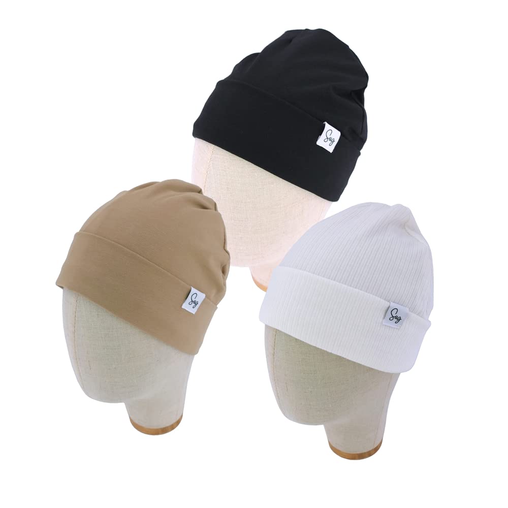 Jersey-Beanie-Mütze für Neugeborene, Babys, Jungen, Mädchen, seidig, Satin, gefüttert, Mütze, Haube, Kleinkind, kleine Kinder, Beanies Caps