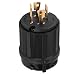 NEMA L14-20P 20 Amp 125/250 Volt Twist Lock Male Plug USA 3 Pole Industrial Grade Grounding 4-Prong Power Generator Plug