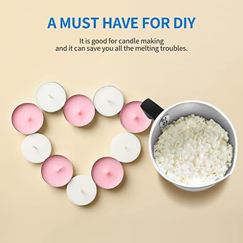 Candle Wax Melting Pot,Dripless Pouring Pitcher Candle Making Pot with Heat-Resistant Handle,Candle Warmers for Candle Making and Soap Making Crafts for Home Kitchen (1.2L)