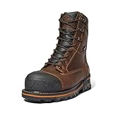 Timberland PRO Men's Boondock 8 Inch Composite Safety Toe Waterproof Industrial Work Boot, Brown-2024 NEW, 13W