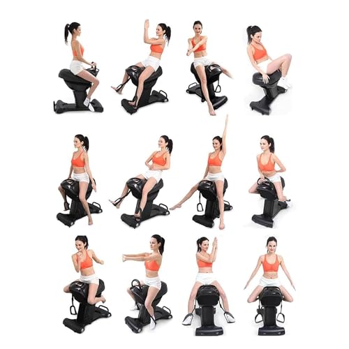 Máquina abdominal eléctrica, máquina de equitación indoor, entrenador para glúteos y abdomen, dispositivo de fitness con vibración y pantalla LCD miniatura 7