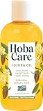 HobaCare Jojoba Oil for Hair, Skin, Face, Body, Scalp, Nails, Beard Care, Massage – 100% Pure Unrefined Natural Carrier Oil – Moisturizing, Vegan, Cruelty-Free, Hexane Free (8.45 oz)