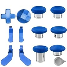 13Pcs Elite 2 Controller Accessories for Xbox Elite Controller Series 2 Controller, Paddles for Xbox Elite Series 2/2 Core Controller, Include 6 Thumbsticks, 4 Paddles, 2 D-Pads, 1 ToolBlue