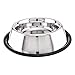 Pro Select Stainless Steel X-Super Heavyweight Non-Tip Pet Bowl, 6-1/2-Inch, 1-Quart