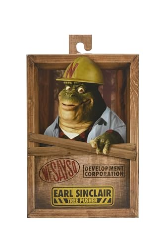 Figura Earl Sinclair de NECA de la serie Dinosaurios coleccionable articulada de 18 cm