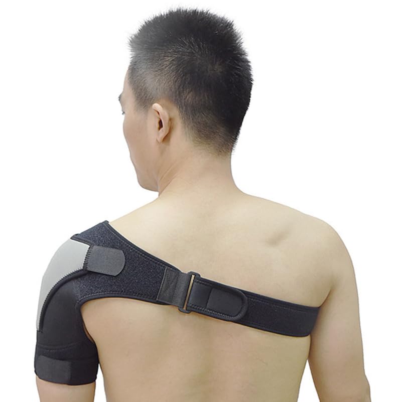 Healeved Adjustable Shoulder Support Brace Shoulder Compression Strap for Sports Recovery Joint Stability Hiking Basketball Tennis 15.74 X 10.23 X 0.39 in