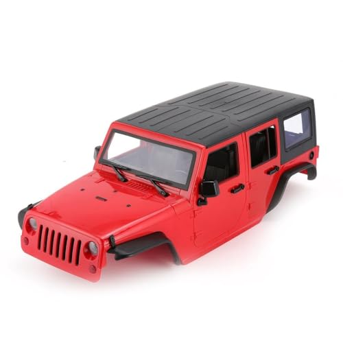 SCX10 Jeep Body,1/10 RC Car Hard Body Shell Kit,Open Car Shell Kit 313mm Wheelbase for RC Crawler Axial SCX10 90046 90047 RGT EX86100