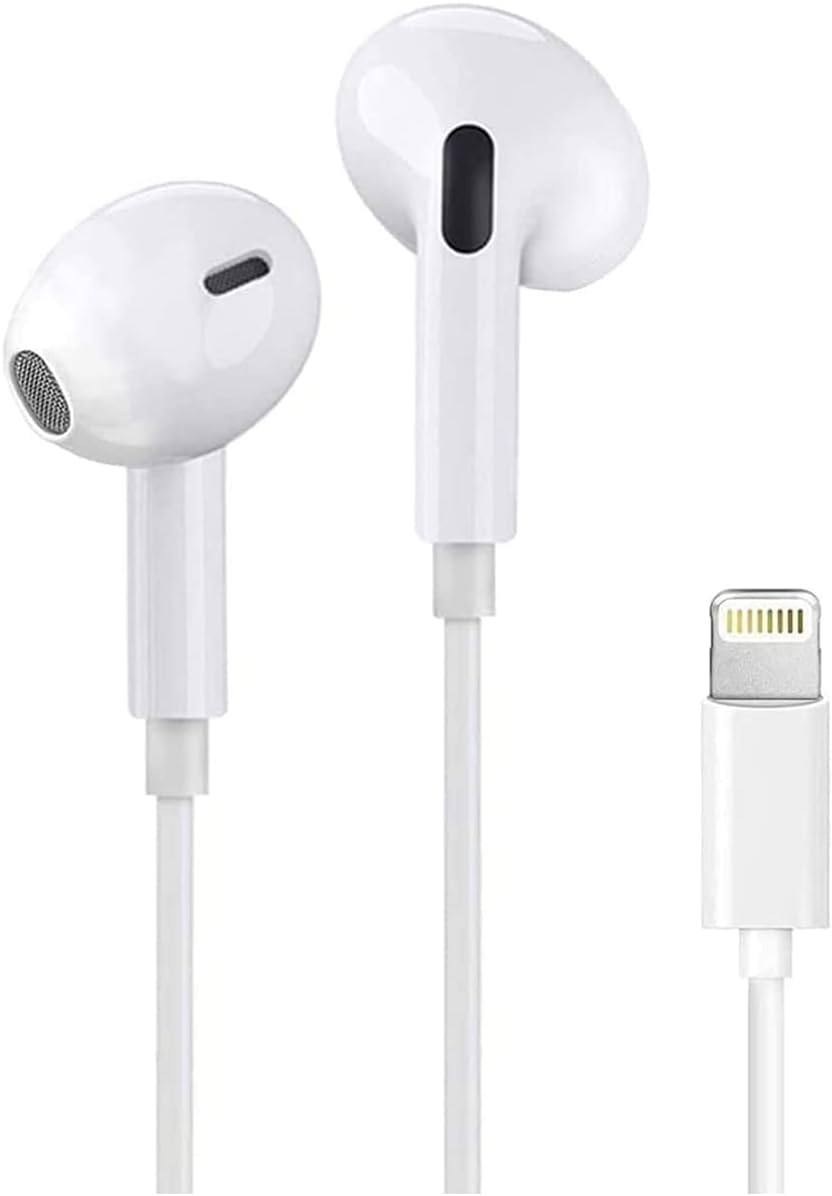 Best iPhone Earbuds with Lightning Connector[Apple MFi Certified] Lighting Earphone Headphones Compatible with iPhone 13/13 Mini/12/SE/11/7 8/8Plus(Built-in Microphone&Volume Control)Support All iOS System