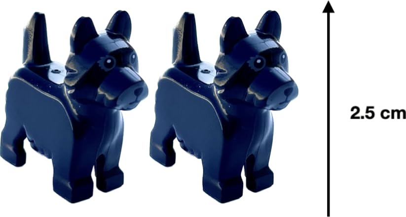 LEGO Orijinal Figürler - Siyah Köpek (Black Terrier) (2 Adet)
