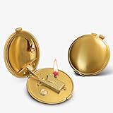 LIUGEYI Vintage Trench Refillable Kerosene Lighter with Automatic Ignition, Antique Metal Unique Lighter, Ideal Gift for Men and Women (Fuel Not Included) - Gold