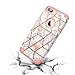 Fingic for iPhone 8 Plus Case,for iPhone7 Plus Case Rose Gold Marble Design Shiny Glitter Bumper Hybrid Hard PC Soft Rubber Anti-Scratch Shockproof Protective CAse Cover for iPhone8 Plus 7 Plus 5.5
