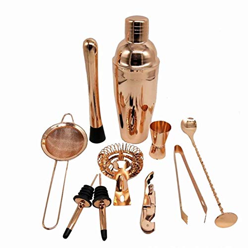 Set de coctelera de acero inoxidable para bartender 11 piezas miniatura 2