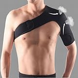 Material de neopreno transpirable: hecho de neopreno, el soporte de hombro es elástico, ligero, y transpirable. Su diseño delgado te permite llevarlo discretamente debajo de tu ropa sin ningún volumen. Además, los agujeros ventilados dentro del soporte promueven una mejor circulación sanguínea, asegurando comodidad durante todo el día.