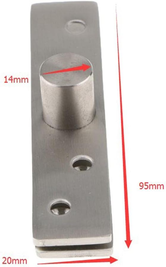 2Pcs 360 Degree Door Pivot Hinge Stainless Steel Brushed Finish Hardware