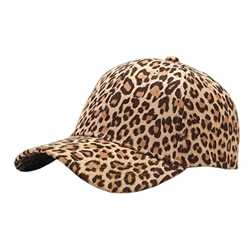 Casquette de baseball réglable pour éviter les coups de soleil avec style léopard