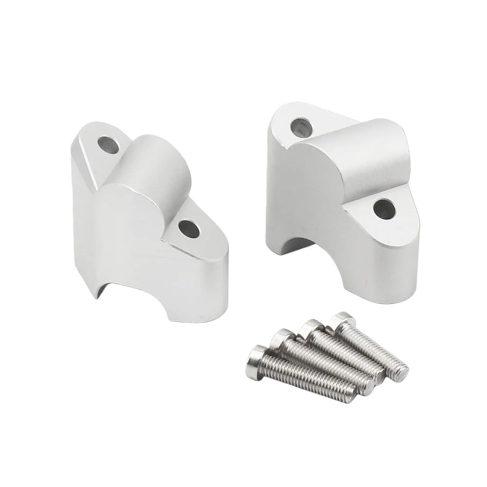 Pontet guidon moto argenté réhausseur pour Multistrada V4 - 7