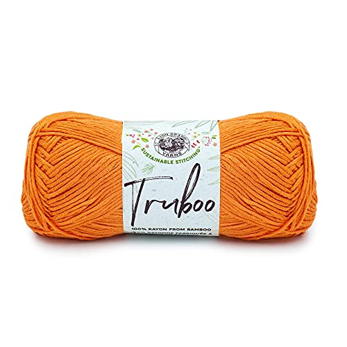 Image of Lion Brand Yarn Truboo Yarn, Tangerine, 1 Skein