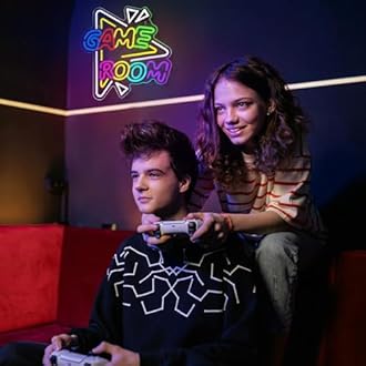 Game Room Neon Sign for Man Cave Game Neon Lights for Party Bedroom Wall Decor Teen Boy Home Birthday Gifts