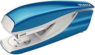 Leitz Stapler, 30 Sheet Capacity, Ergonomic Metal Body, Includes Staples, WOW Range, 55021023 - Metallic Pink