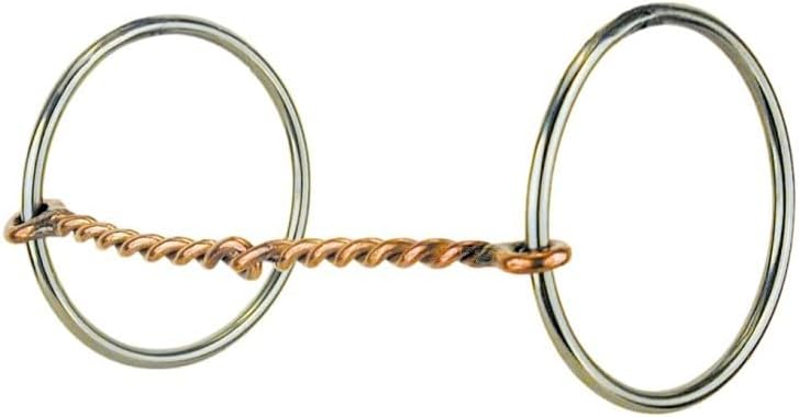 Reinsman 115 Light Loose Ring Horse Bit | Stage E Correction Bit with 5" Copper Mouth, Small Twist & 3" Loose Rings| Advanced Horse Training Equipment for Experienced Riders