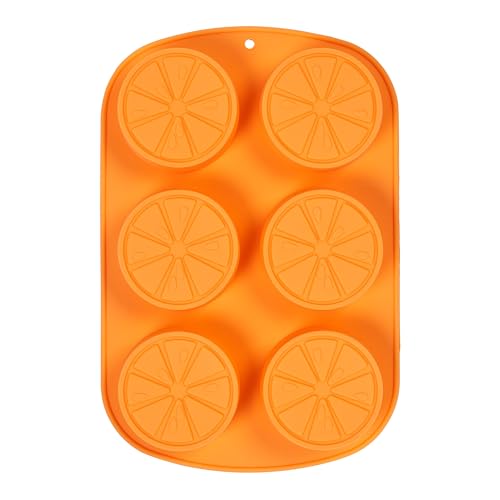 Tala Molde de silicona para hornear, molde con forma de limón para hornear pasteles temáticos individuales, galletas, gelatinas, paletas de congelador y dulces hervidos, sin BPA y apto para