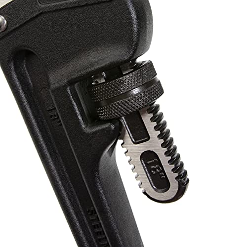 Image of Steelman 60876 18-Inch Heavy-Duty Cast Aluminum Straight Handle Pipe Wrench