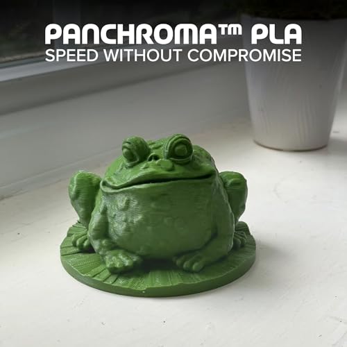 Image of Polymaker Panchroma PLA Jungle Green 3D Printer Filament, 1.75mm, 1kg Spool, Easy to Print, High Speed Printing, Tangle Free, AMS Compatible, Perfect for Toys, Decor, Miniatures, Models & Cosplay