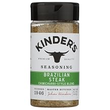 Prime Steak with Black Garlic and Truffle seasoning, 7.9 oz, kinders, And Brazilian Steakhouse Seasoning, 8.6 oz, kinders