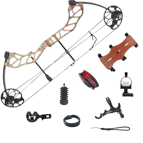 TOPARCHERY Compound Bow for Hunting, 320fps, 19-30" Draw