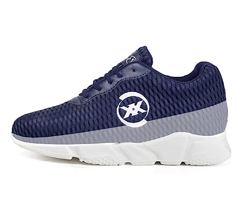 BXXY Men’s 3 Inch Hidden Height Increasing Casual Sports Outdoor Lace-Up Shoes.
