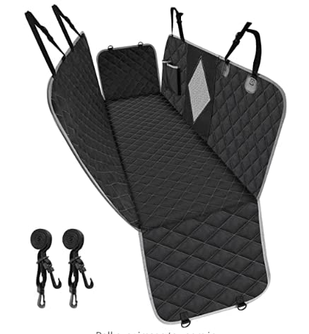 Pet Fur Waterproof Pet Seat Cover with Mesh Visual Window Washable