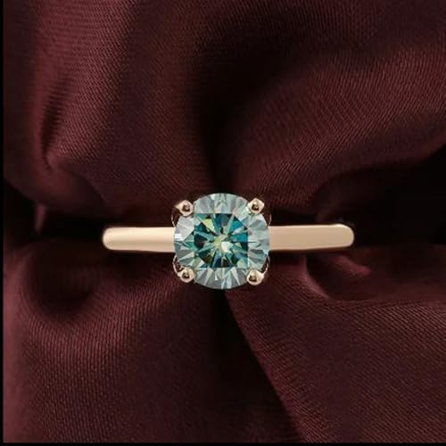 Bague émeraude argent 925 plaqué or 14k pierre de naissance - 4
